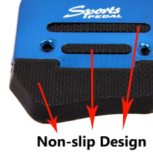 3 StüCke Fuel Gas Gas Pedal Bremse Pedal Kupplungs Belag Abdeckung Fuß Pedale Rutschfest für MT Schalten Getriebe Auto Blau