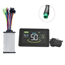 Display LCD per Bici Elettrica H6C 24V-60V+36V 350W Schermo un Colori per Controller un Onda Sinusoidale con UART USB per Bici Elettrica (5PIN)