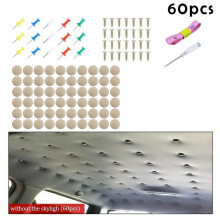 60 StüCke Auto Dach Baldachin Reparatur Niet Satz Auto Dach Clip Halter Auto Dach Clip Reparatur Satz für Auto Dach Decken Clip Grau