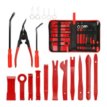 19Pcs Car Trim Removal Tools Kit Auto Panel Dash Audio Radio Removal Installer Repair Pry Tools Kit Fastener Removal