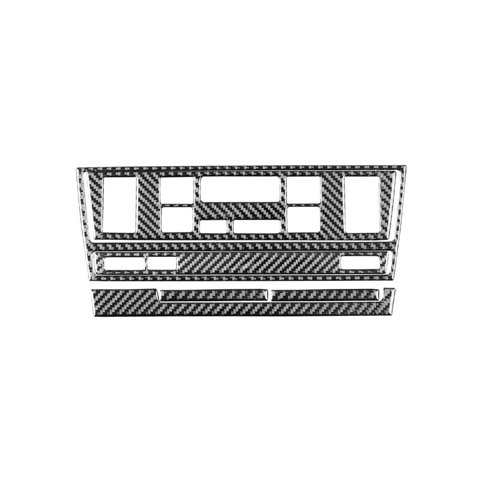 For 5 Series E39 1998-2003 Lhd Soft Carbon Fiber Center Console Air Condition Button Frame Cover Trim Accessories 6033772672421