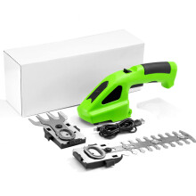 2in1 Cordless Grass Shears and Hedge Trimmer with 3.6V Lithium Battery, Lightweight Garden Tool