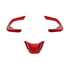 Car Steering Wheel Trim Sticker Steering Wheel Buttons Trim Interior Accessories for  Swift 2024 Red