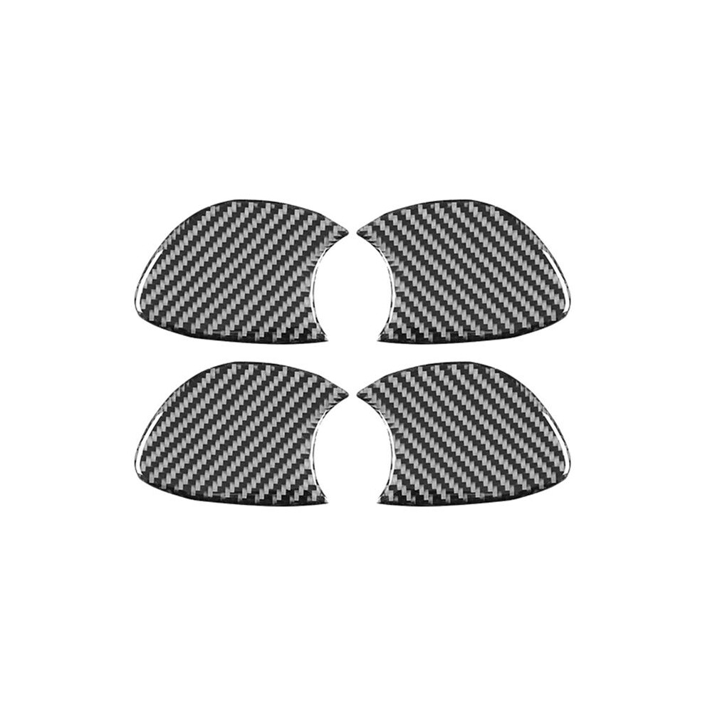 Carbon Fiber For 2007-2013 Inner Door Handle Bowl Cover Panel Trim Sticker Interior Accessories 6031704184806