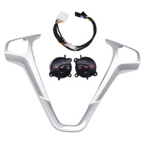For  Fiesta MK7 MK8 Escort Ecosport Car Red LED Cruise  Button with Steering Wheel Trim Frame and Wiring