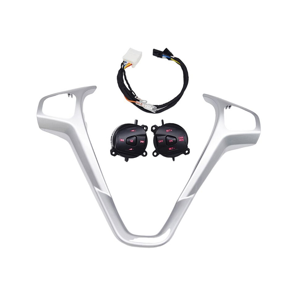 For Fiesta Mk7 Mk8 Escort Ecosport Car Led Cruise Button With Steering Wheel Trim Frame And Wiring Red 6031922972155