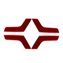 Red Carbon Fiber Interior Door Handle Cover Trim for - W204 2007-2013