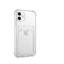 iPhone 11 Hülle mit Kartenhalter TPU transparent