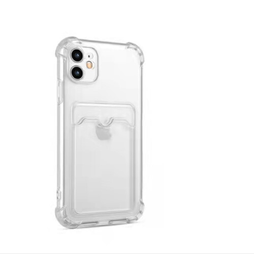 iPhone 11 Hülle mit Kartenhalter TPU transparent