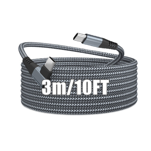 USB-C-Ladegerät mit Winkelstecker 60 W Schnellladung Grey 3 m 2