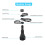 3 in 1 Multifunctional Car Drinks Holder Cup Holder Expander Adapter Rotating Adjustable Base Storage Rack Car Cup Mount 7