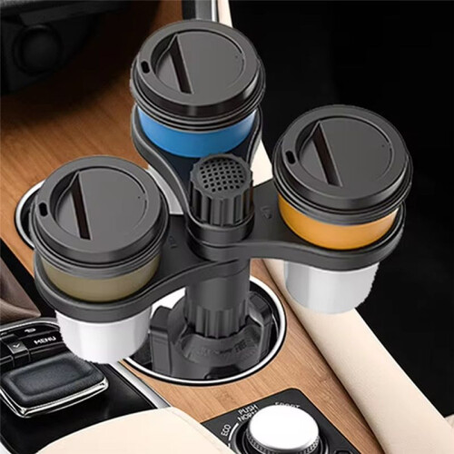 3 in 1 Multifunctional Car Drinks Holder Cup Holder Expander Adapter Rotating Adjustable Base Storage Rack Car Cup Mount 2
