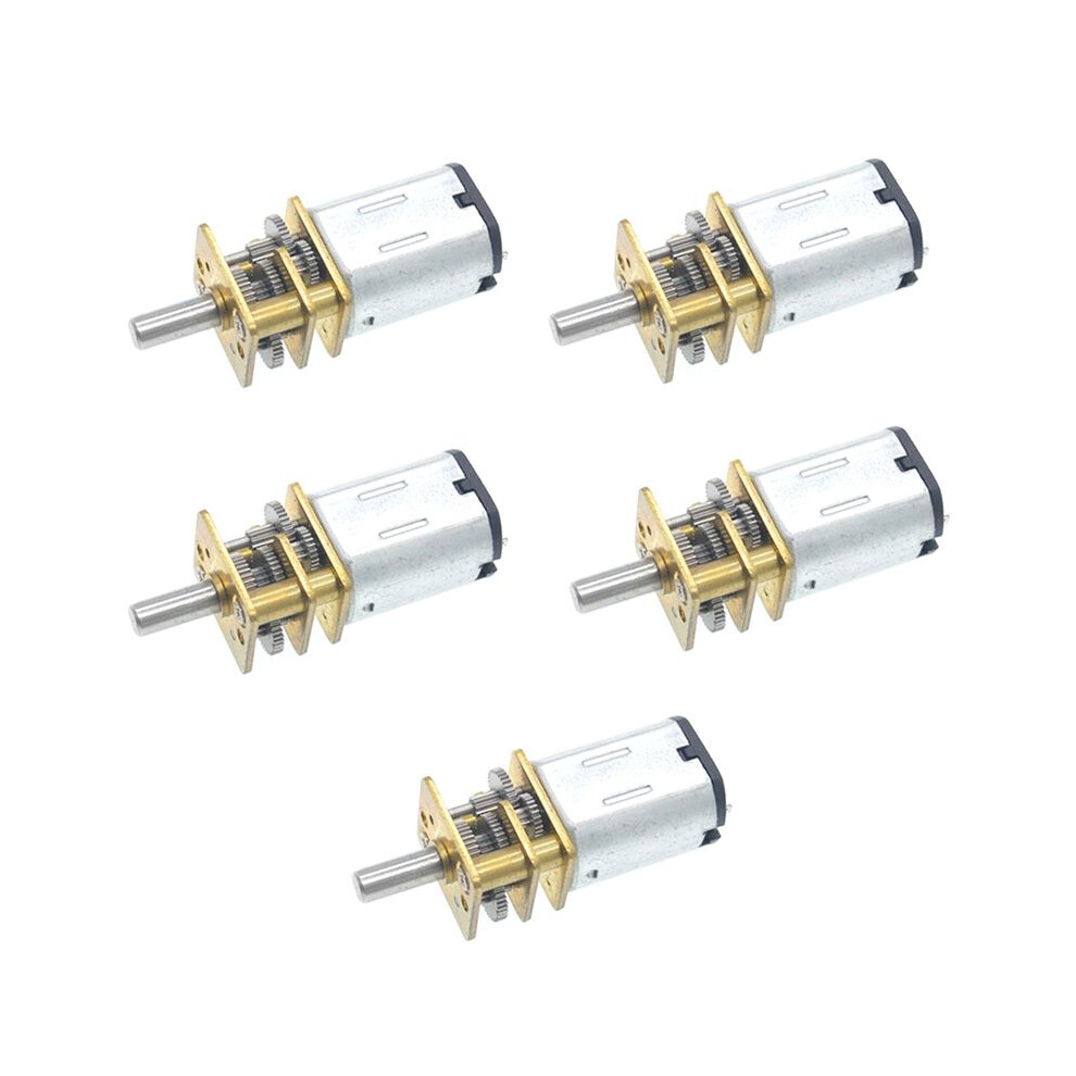 5Pcs Ga12-N20 Metal Gear Motor 3V Gear Wheel Gear Motors 15Rpm 4711462287491