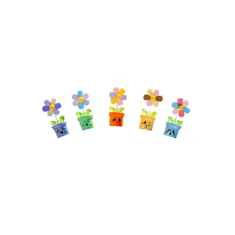 Car Dashboard Trim Flowerpot Ornament Shaking Dancing Flowerpot Cartoon Ornament Car Interior Cute Flower Ornament 6134228477659
