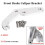 4-Piston Front Brake Caliper Bracket Adapter for  84-99 Touring Softail 6