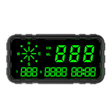 C3012 HUD Speedometer Odometer Compass Display GPS Digital Display Fonts Universal for All Cars