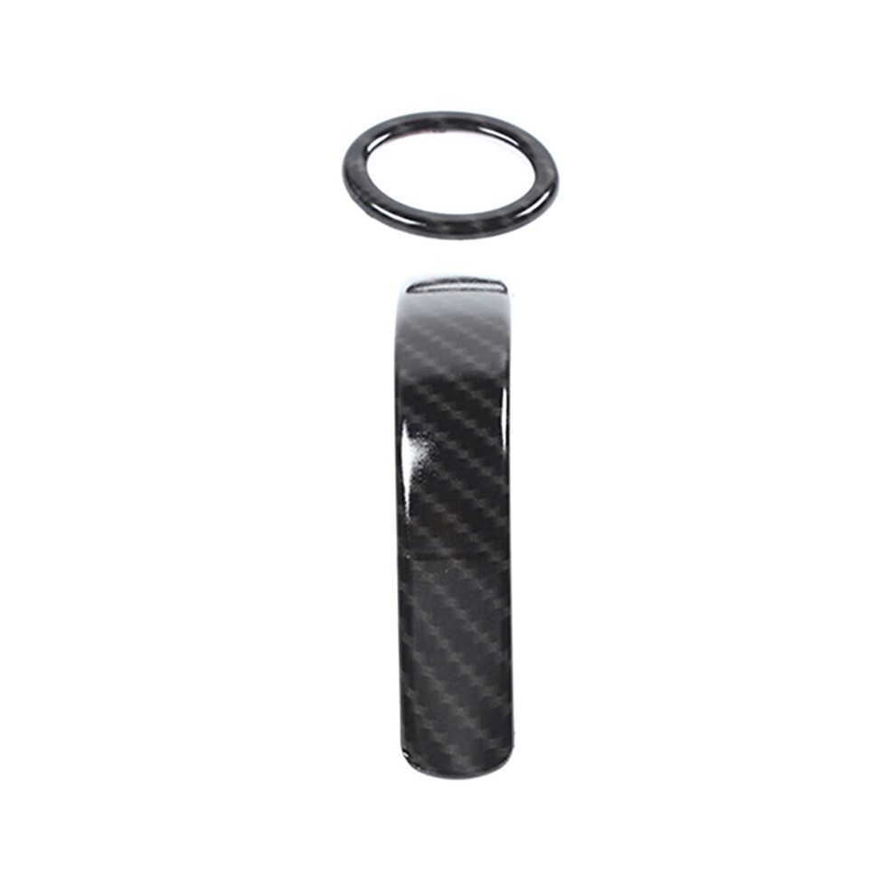 Car Gear Shift Decoration Cover Trim Interior Accessories For Mustang 2010-2014 (Carbon Fiber Abs) 6034226017003