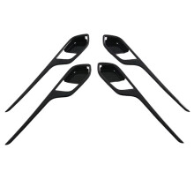 For D-MAX 2023 2024 ABS Carbon Fiber Inside Door Strip Inner Door Handle Cover Trim Car Interior Accessories