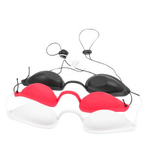Protective Eye Goggles 3Piece Set For Skin Care Machines Compatible With Beauty Device Accessories Black White Red Frames Lightweight