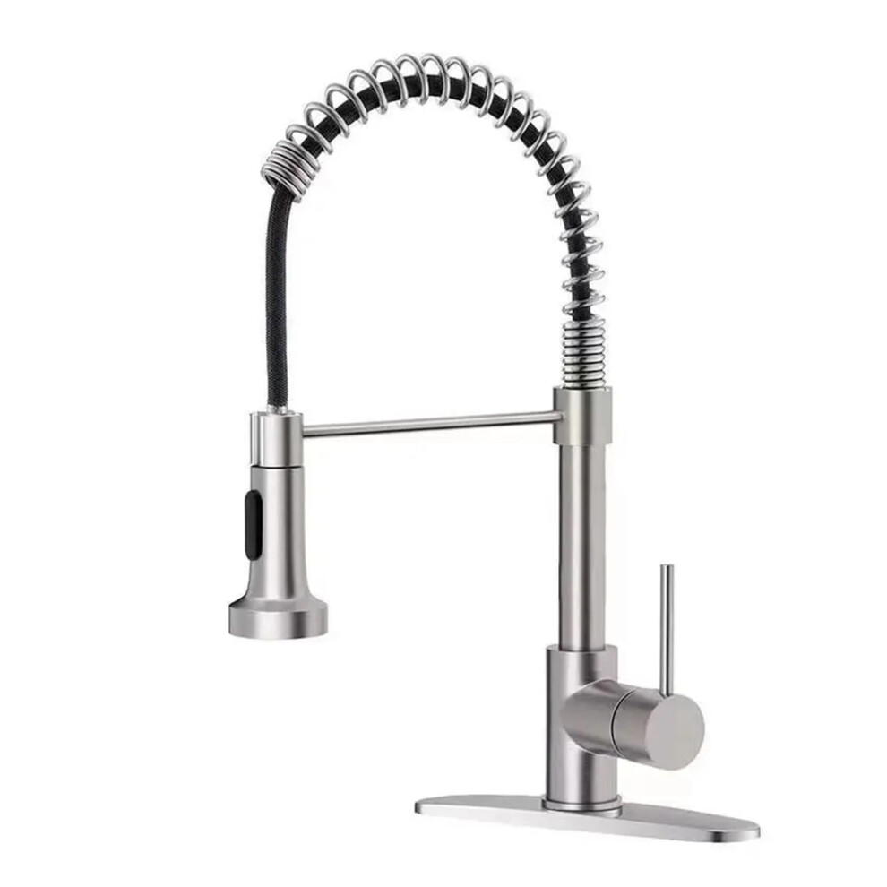 Pull Down Kitchen Faucet With Dual Mode Spout Hot And Cold Water Mixer Brass Construction 9199774949330