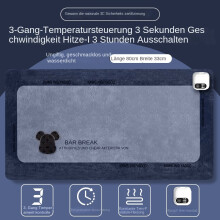 (Timing 80*33, Großer gewalttätiger Bär grau) Wasserdichtes Desktop-Heizkissen