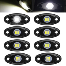 Led Rock Lights Kit 8 Pods For Truck Offroad ATV SUV Car Boat Motorcycle Underbody RGB Blue