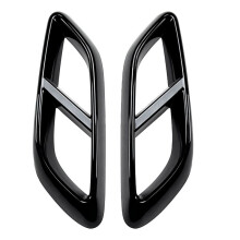Car Exhaust Pipe Trim Cover Stickers for - CLE Coupe C236 2024+ AMG Car Tail Throat Decor Frame Gloss Black