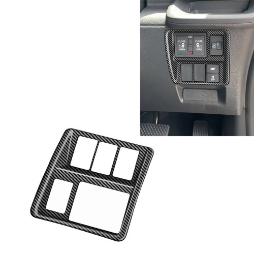 Car Multifunctional Button Trim Frame for  STEPWGN RP8 Interior Accessories RHD Carbon Fiber Pattern 2