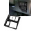Car Multifunctional Button Trim Frame for  STEPWGN RP8 Interior Accessories RHD Gloss Black 3