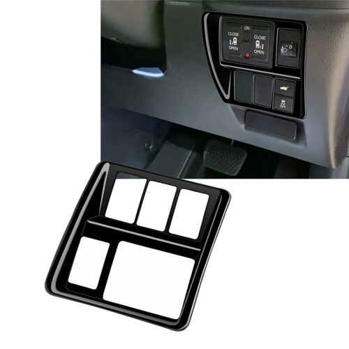 Car Multifunctional Button Trim Frame for  STEPWGN RP8 Interior Accessories RHD Gloss Black 2