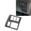 Car Multifunctional Button Trim Frame for  STEPWGN RP8 Interior Accessories RHD Carbon Fiber Pattern 4