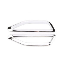 Accessoires D'Autocollant de Garniture de Couverture de Cadre de Garde-Boue de Flux D'AéRation LatéRal de Voiture pour X5 G05 2019-2023 - Argent