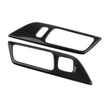 Inner Door Handle Panel Cover Trim for Mustang 2024 Accessories Carbon Fiber ,with Memory Button