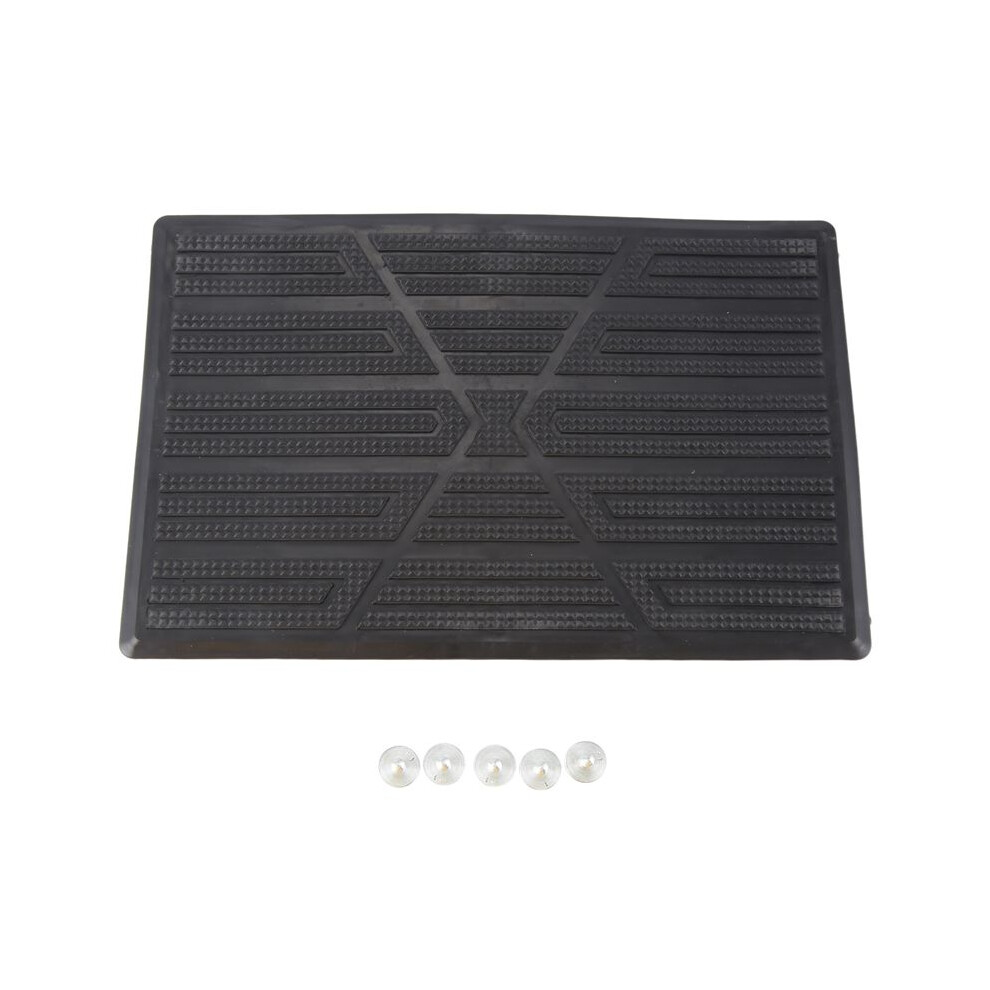 Universal Car Floor Mat Pad Heel Foot Carpet Pedal Patch Cover Anti-Skid Pedal Mat - 25X16cm 6032784183277