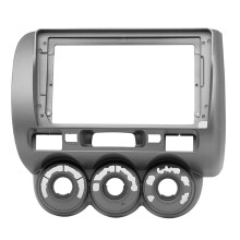 Auto 9Inch 2Din Stereo Audio Fascia Audio DVD Paneel Bezel Frame Installatie Trim Linkerwiel voor  Fit City Jazz 2006
