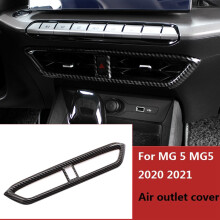 FüR 5 MG5 2020 2021 Auto Zentrale Steuerung Armaturenbrett Abdeckung der Luft Auslass öFfnung Dekoration Rahmen Kohlenstoff ABS ZubehöR