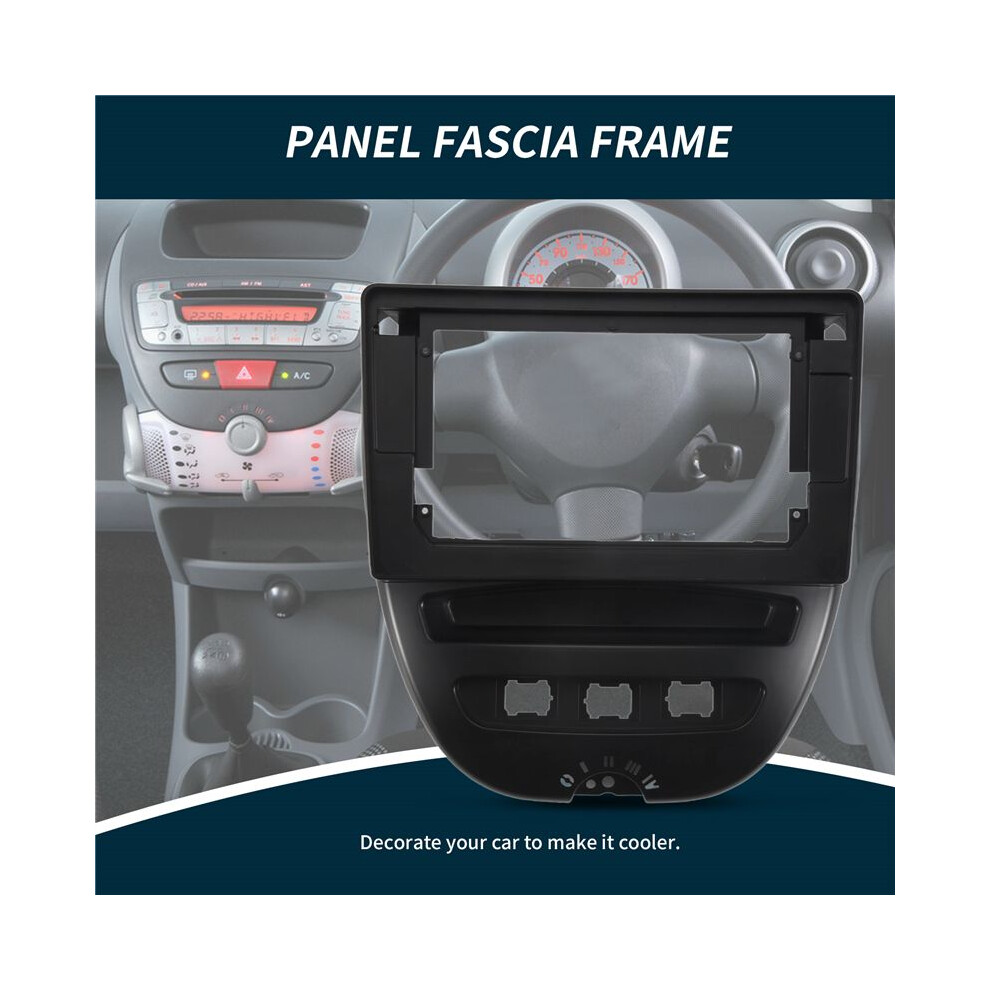 2 Din 10.1 Inch Car Radio Fascia Frame For 107 Aygo C1 2005-2014 Dashboard Installation Trim Kit 6031634450439