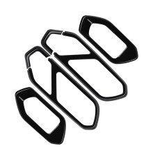 Bright Black Car Interior Door Handle Bowl Panel Frame Cover Trim Sticker for Raize/GR 2020-2022
