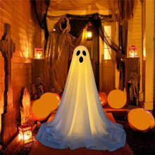 Halloween Light Griezelig LED-Licht Staande Witte LED-Verlichte Decoratie Gigantische Schattige Geesten voor Vakantie