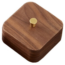 Nordic Simple Black Walnut Dental Floss Box Home Gepersonaliseerde Box