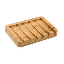 Jabonera, Jabonera de Bambú, Jabonera para Ducha, Jabonera con Drenaje, Accesorio de BañO Perfecto para JabóN