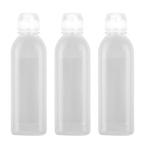 KräMflaskor för Kryddor, Pressflaskor för SåSer, Dispenser för Olivolja, Ketchupflaskor, Press 3-Pack 17 Oz (500 Ml)