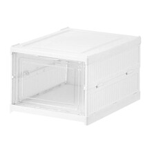 Opbergdoos voor Schoenen, Installatievrij, Opvouwbare Schoenenorganizers met Doorzichtige Deur, Ruimtebesparend Schoenenrek, Stevig Doorzichtig