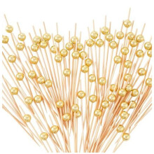 300 Pics à Cocktail, Cure-Dents Alimentaires de 4,7 Pouces pour ApéRitifs/Brochettes à Cocktail en Bambou/Cure-Dents Longs pour Fruits