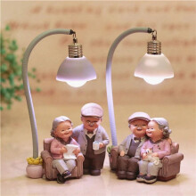 Couple Presents Wedding Anniversary Gift to Wife Husband Girlfriends Gift Old Old Woman Home Living Room,B