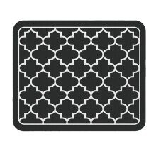 Tapis à Café Tapis de SéChage de Vaisselle Absorbant pour Comptoir de Cuisine-Accessoires de Bar à Café Adapté Sous la CafetièRe Noir 50X30Cm