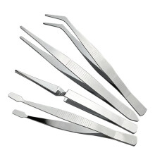 4-Delad UppsäTtning Av Rostfritt StåL Kombinationspincett, ArmbåGsspets, Arbetsbesparande TåNg, TväRväNda StäMpelkläMmor med Platt Mun