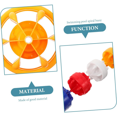 Buoy 4 Pack Plastic Pool Marker Underwater Spiral Buoy Training Aid Float Pool Accessories 1