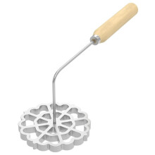 Bunuelos-Form mit Holzgriff, Aluminium-Bunuelos-Keksform, Abnehmbarer Rosettenformer, Rosetten-Timbale-Eisen-Set