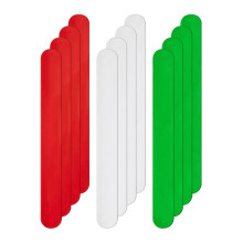 Semester Vita RöDa och GröNa Flip Wraps SilikonkläDda Metallremsor Flip AffischhåLlare PappersrullehåLlare